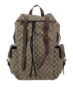 GG Supreme Backpack, Canvas, Beige, 001998, DB/S,